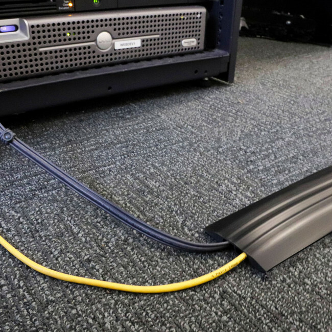Data Cable Protector - CablePro Data1 Floor Trunk or Cover - 3m - Black - CP010010