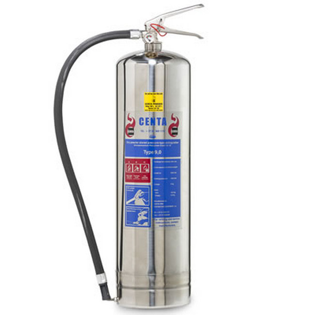 Fire Extinguisher - Full - Stainless Steel - A, B and C Class Fires - 9kg