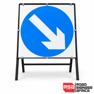 Keep Right (Pass Right) – Movable A-Frame Sign
