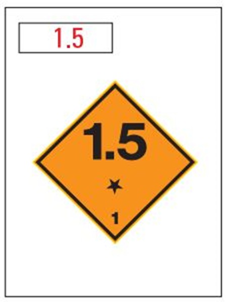 Hazchem Placard – Class 1.5 Explosives