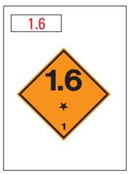 Hazchem Placard – Class 1.6 Explosives