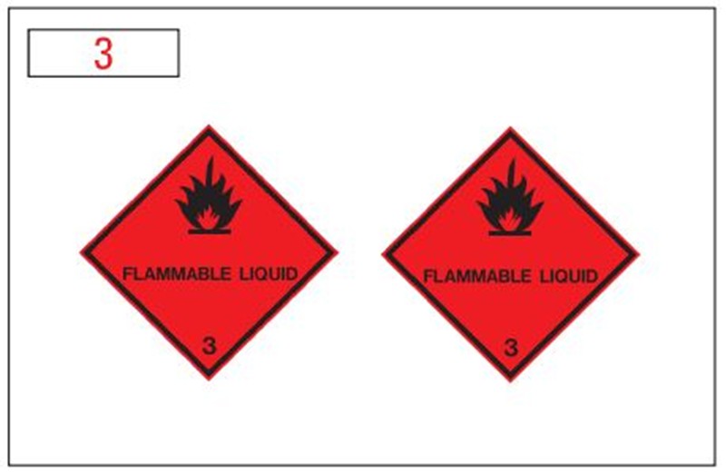 Hazchem Placard – Class 3 Flammable Liquid