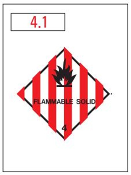 Hazchem Placard – Class 4.1 Flammable Solid