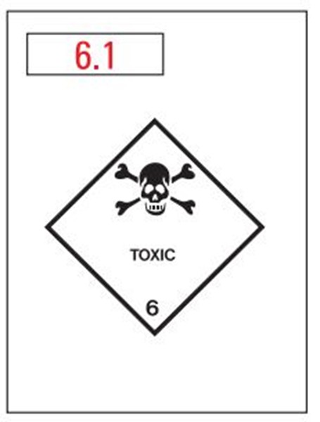 Hazchem Placard – Class 6.1 Toxic