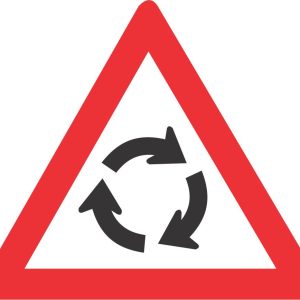 Traffic Circle Retro Reflective Road sign (W201)