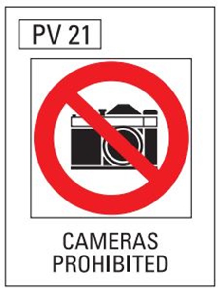 Cameras Prohibited