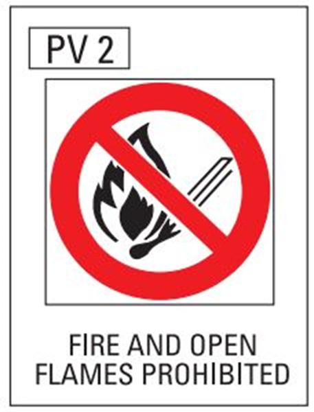 Fire And Open Flames Prohibited