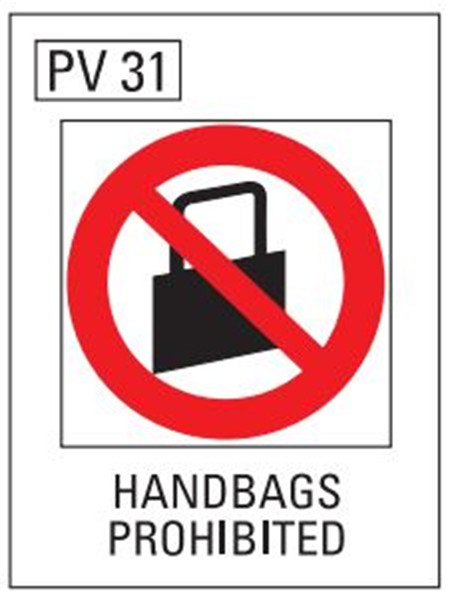 Handbags Prohibited