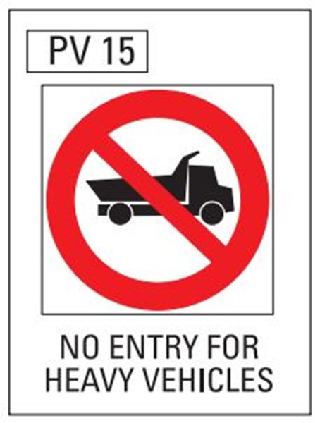 No Entry For Heavy Vehicles