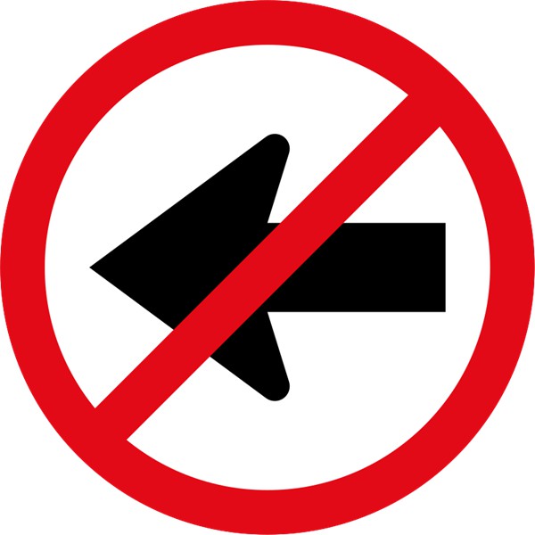 R211 – Left Turn Prohibited
