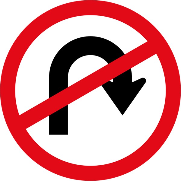 R213 – U Turn Prohibited