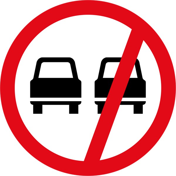 R214 – No Overtaking Vehicles