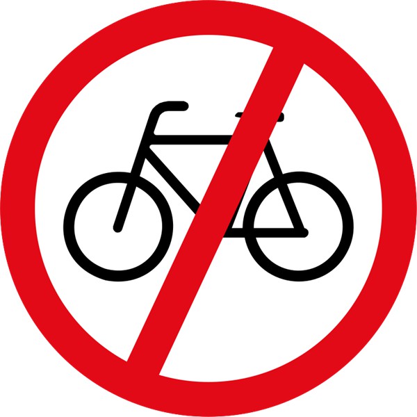 R219 – Cyclists Prohibited
