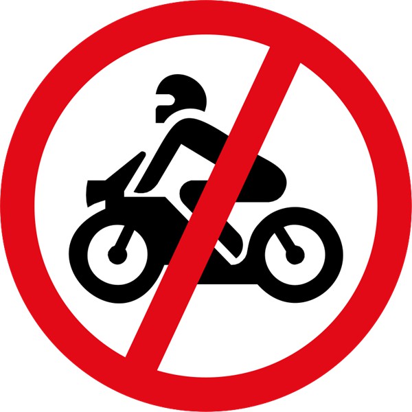 R222 – Motorcycles Prohibited