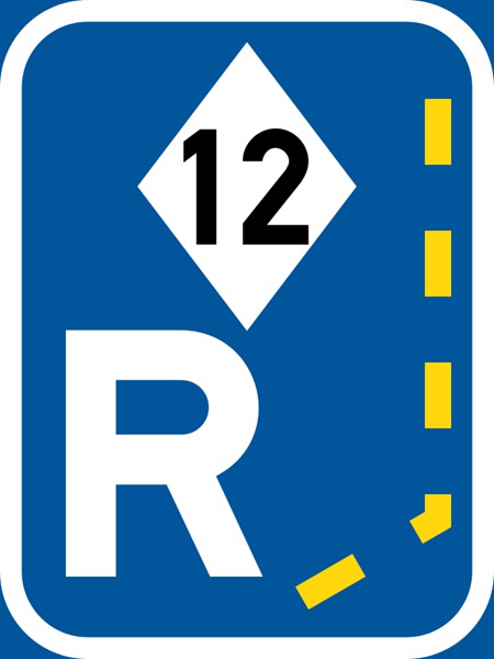 R337 – Start Of A Reserved Lane For High Occupancy Vehicles