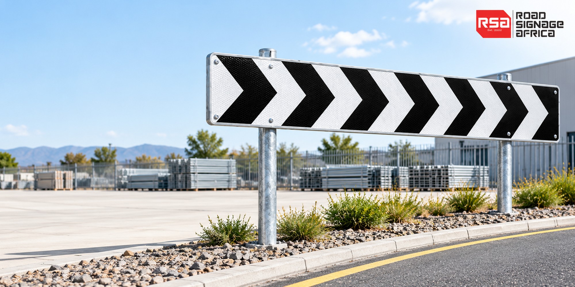 Chevron warning board – Road Signage Africa header