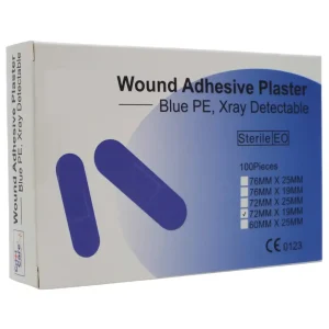 Blue X-Ray & Metal Detectable Plaster Strips – Pack of 100
