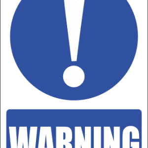 MA13 - Standard Warning Safety Sign