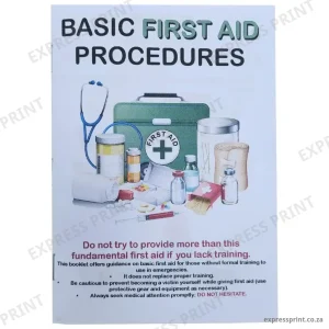 Basic First Aid Procedures Booklet – A5 Size