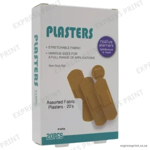 Assorted Fabric Plasters – Adhesive Wound Dressing Bandages (Pack of 20)