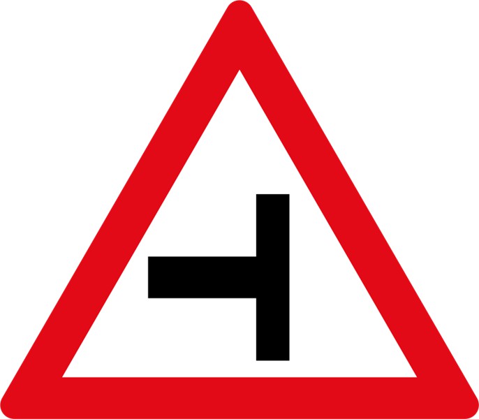 W107 – Side Road Junction Left