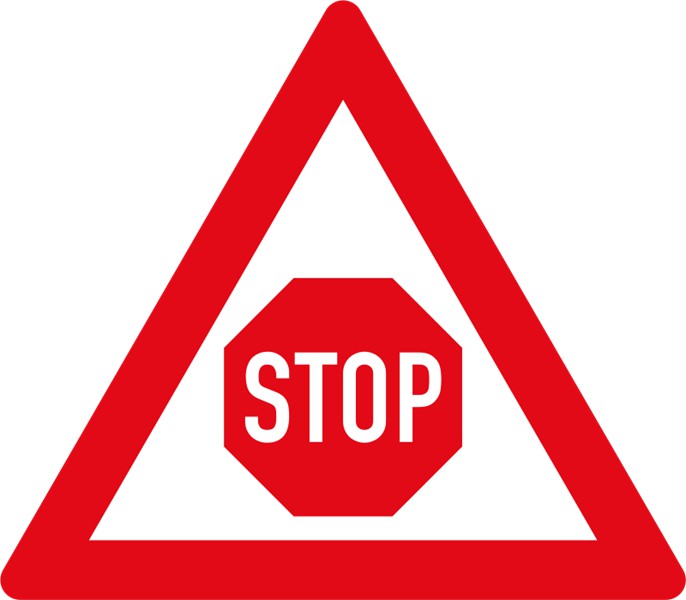 W302 – Traffic Control Stop Ahead